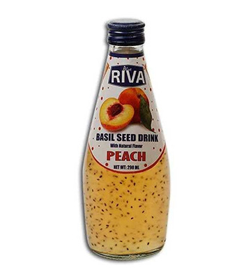 Blue Riva Basil Seed Drink Peach Flavour
