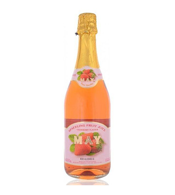May Sparkling Non Alcoholic Fruit Juice Strawberry Flavoured