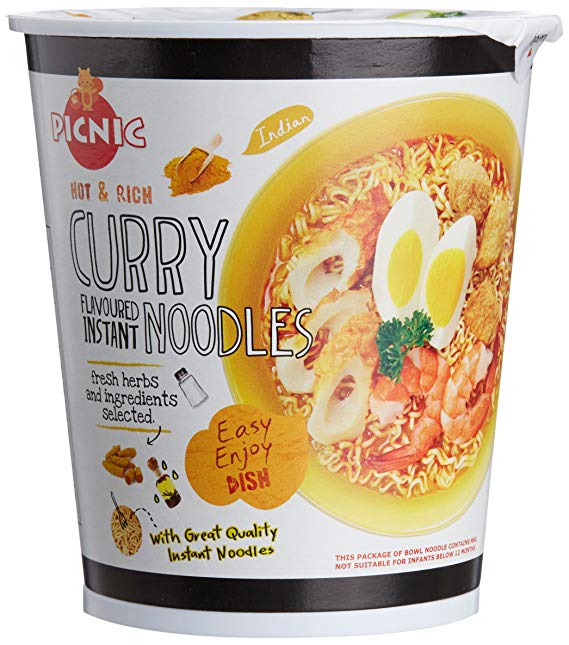 Picnic Cup Curry Hot & Rich Noodles 60gms