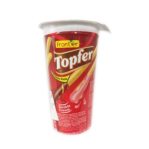 Topfer 40 gms Crunchy Sticks – Strawberry & Choc