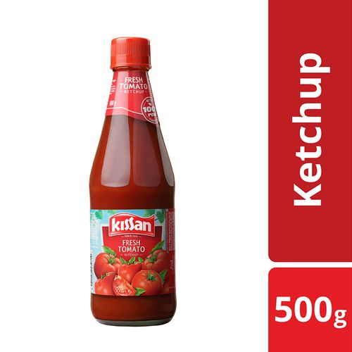 Kissan Fresh Tomato Ketchup, 500 gm Bottle