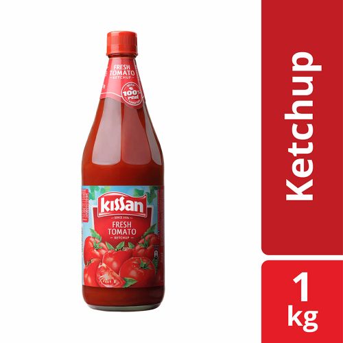 Kissan Fresh Tomato Ketchup Bottle, 1kg
