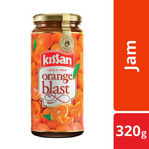 Kissan Jam – Orange Blast, 320 gm Bottle