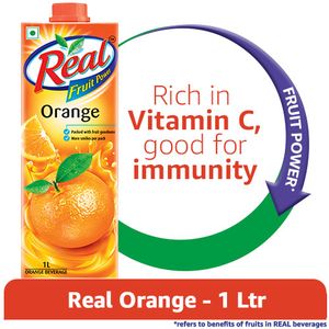 Real Juice – Fruit Power, Orange/Santra, 1 L
