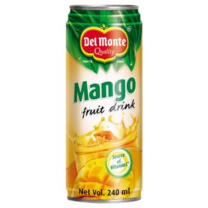 Del Monte Fruit Drink – Mango, 240 ml Can