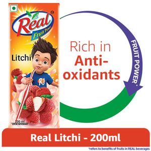 Real Juice – Fruit Power, Litchi, 200 ml
