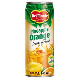Del Monte Fruit Drink – Pineapple Orange, 240 ml Tin