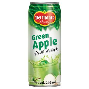 Del Monte Fruit Drink – Green Apple, 240 ml Tin