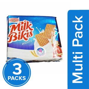 Britannia Biscuits – Milk Bikis, 3×200 gm ( Multipack )