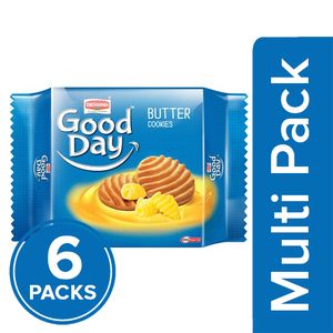 Britannia Good Day Cookies – Rich Butter, 6×150 gm ( Multipack )