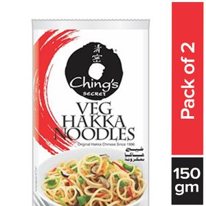 Chings Hakka Noodles – Veg, 2×150 gm Multi Pack
