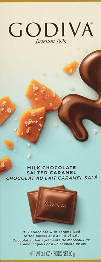 Godiva Milk Chocolate Salted Caramel 90g