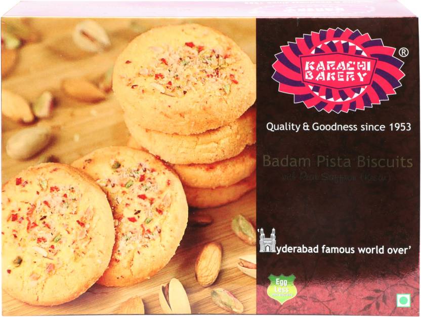 Karachi Bakery Badam Pista Biscuits  (400 g)