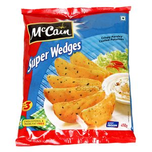 McCain Crispy Herb Coated Potatoes – Super Wedges, 400 gm Pouch
