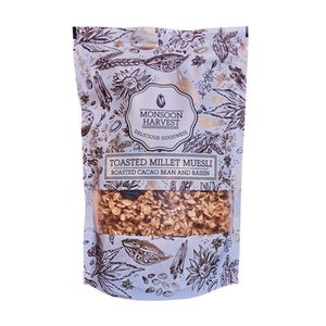 Monsoon Harvest Toasted Millet Muesli – Roasted Cacao Bean And Raisin, 250 gm