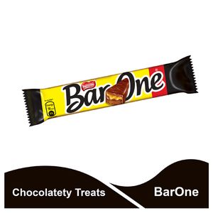 Nestle Chocolate Bar – Bar One (Nougat Caramel filled), 22 gm Pouch
