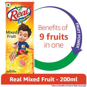 Real Juice – Fruit Power, Mixed Fruits, 200 ml