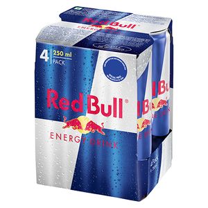 Red Bull Energy Drink, 250 ml Pack of 4