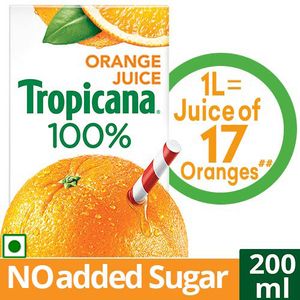 Tropicana 100% Juice – Orange, 200 ml