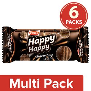 Parle Choco-Chip Cookies – Happy Happy, 6×75 gm ( Multipack )