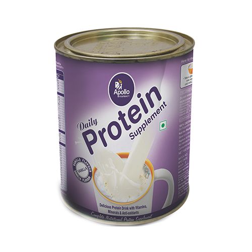 Apollo Pharmacy Daily Protein Supplement – Vanilla Flavour, 200 gm