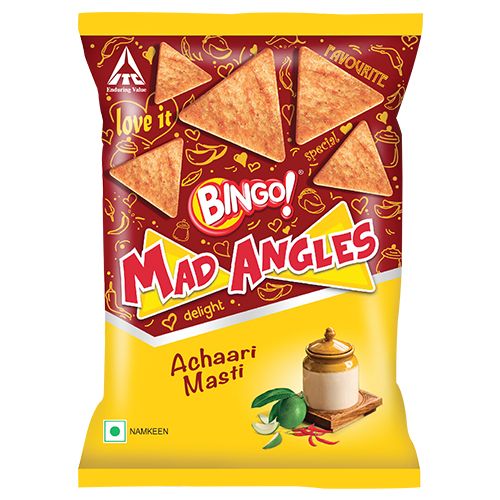 Bingo Mad angles – Achari masti, 40 gm pouch