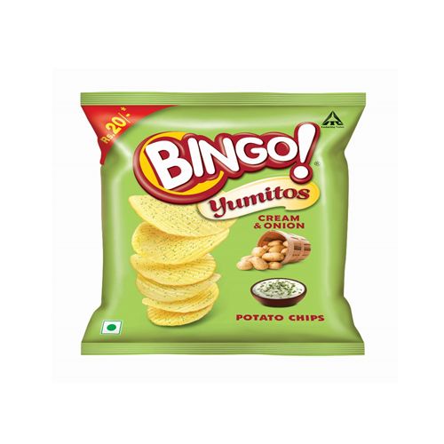 Bingo Yumitos Cream & Onion, 61.6 gm Pouch