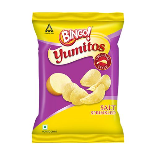 Bingo Yumitos Potato Chips – Original Style, Salt, 60 gm