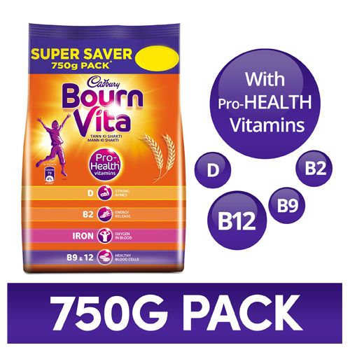 Cadbury Bournvita – Chocolate Health Drink, 750 gm Pouch