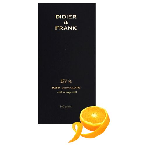 Didier & Frank 57% Dark – Chocolate, with Orange Peel, Luxury Dark