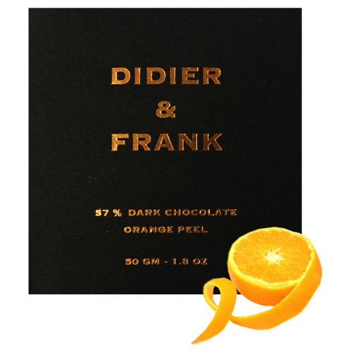 Didier & Frank 57% Dark – Chocolate, with Orange Peel, Luxury Dark
