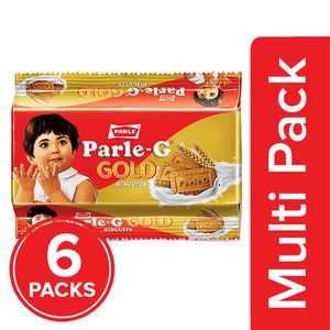 Parle Biscuits – Gluco Gold, 6×112.5 gm ( Multipack )