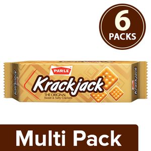 Parle Krack Jack, 6×75.60 gm Multi Pack